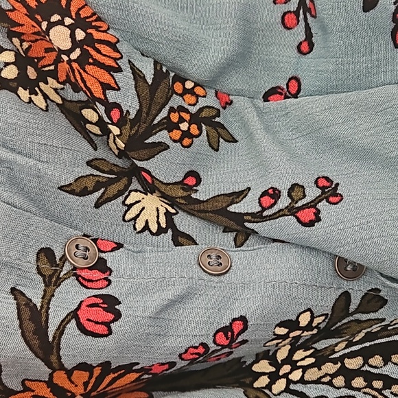 Lulu’s One Sweet Day Light Blue Floral Print XS - Picture 4 of 16